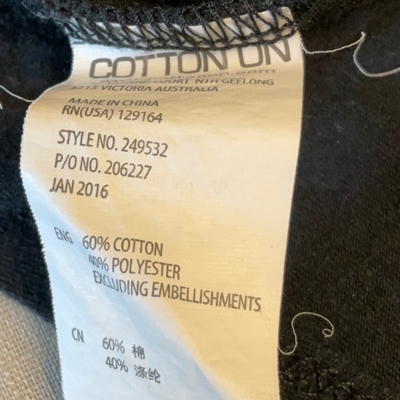 Cotton On Black Muscle Tee - Picture 8 of 9